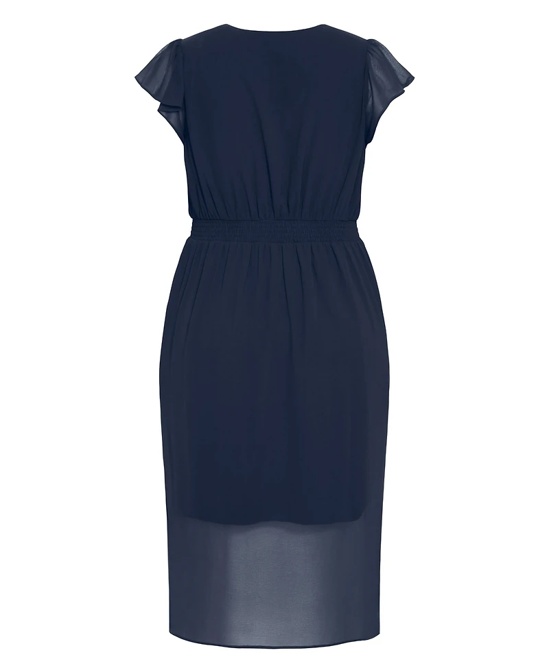 City Chic Plus Wrap Swing Dress