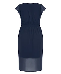 City Chic Plus Wrap Swing Dress