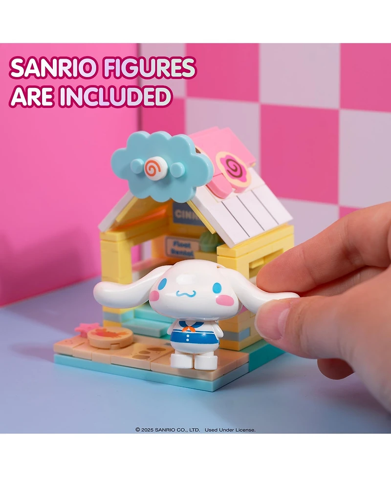 Hamee Sanrio Hello Kitty and Friends Summer Wunderland Mini Cute Water Theme Park Building Block Set Fan Gift, Party Favor, Collectible Toy