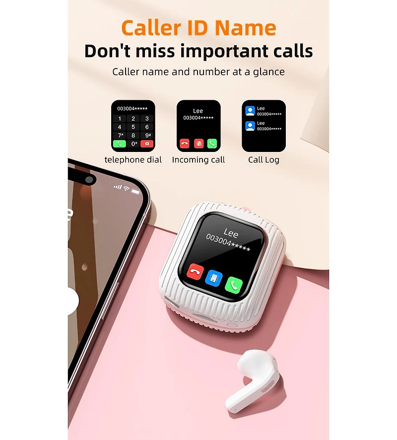 Ethos Blink Buds True Wireless Earbuds with Digital Display