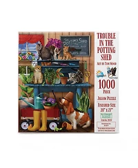SunsOut Trouble in the Potting Shed 1000 piece Jigsaw Puzzle for Adults