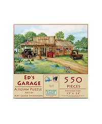 SunsOut Ed's Garage 550 piece Jigsaw Puzzle for Adults