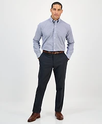 Club Room Men's Regular Fit Mini Gingham Dress Shirt