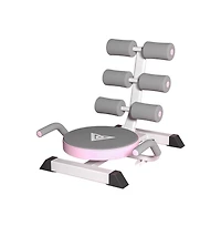 Artudatech Foldable Ab Machine with Twisting & Crunching, Core Trainer with Adjustable Height and Back Support