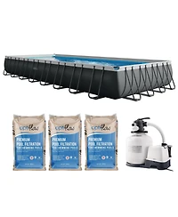 Intex Ultra Xtr 32' x 16' x 52" Above Ground Pool & OptiFlow Premium Filter Sand