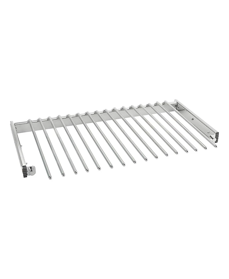Rev-a-Shelf 30" Pullout Closet Wire Pant Rack for 16 Pairs, Chrome, Psc-3014CR