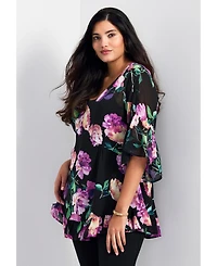 Avenue Women's Harlow Frill Detail Blouse