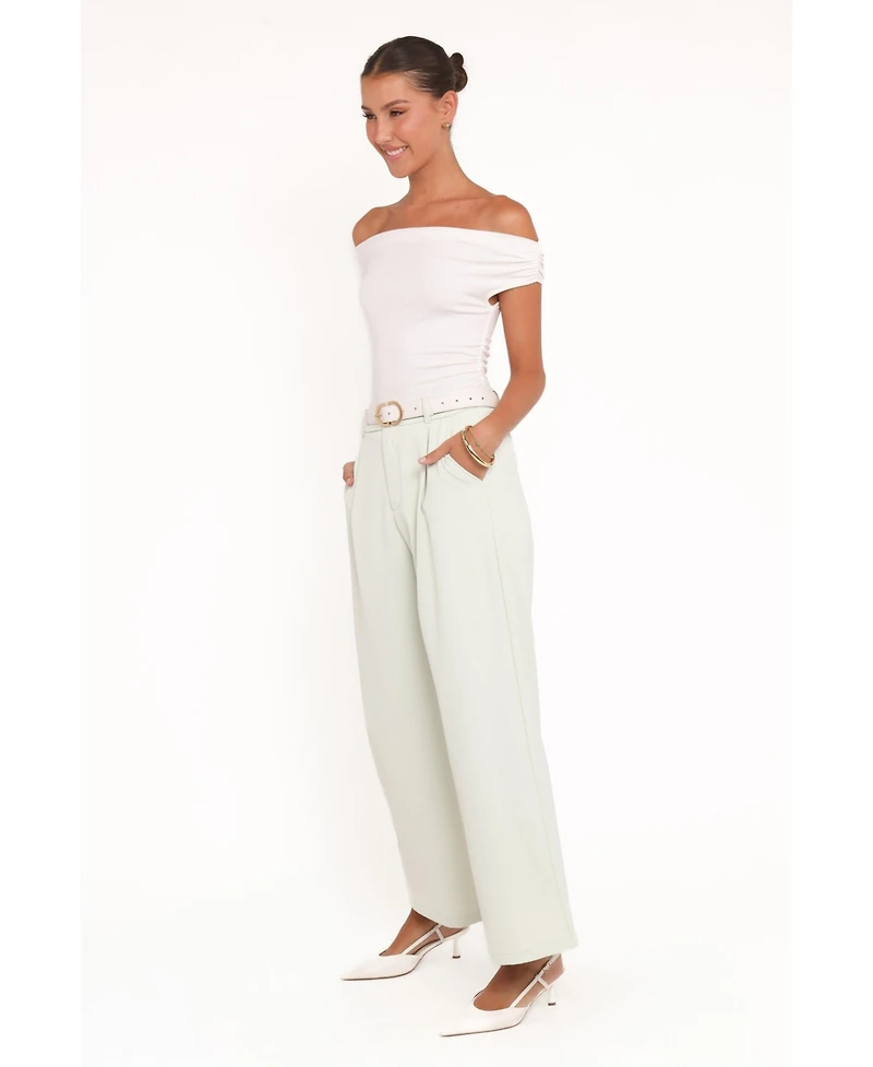 Petal and Pup Women's Lia Wide Leg Pant - Sage Green