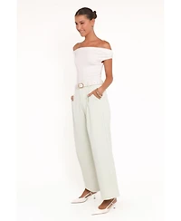 Petal and Pup Women's Lia Wide Leg Pant - Sage Green