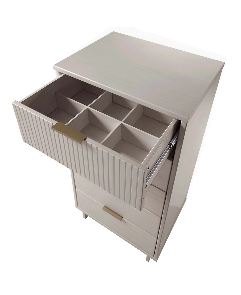 Manhattan Comfort Granville 24" Solid Wood 5-Drawer Chest