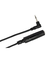 Hosa Technology Hosa Stereo Mini Angled Male to Stereo 1/4" Female Headphone Extension Cable, 6"