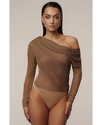 Jluxlabel Women's Opulent Metallic Bodysuit