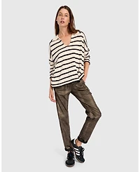 Alembika Women's Surfside Collared Sweater