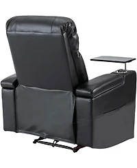 Streamdale Furniture Premium Power Recliner with Storage Arms, Cupholders, Swivel Tray Table and Cell Phone Stand