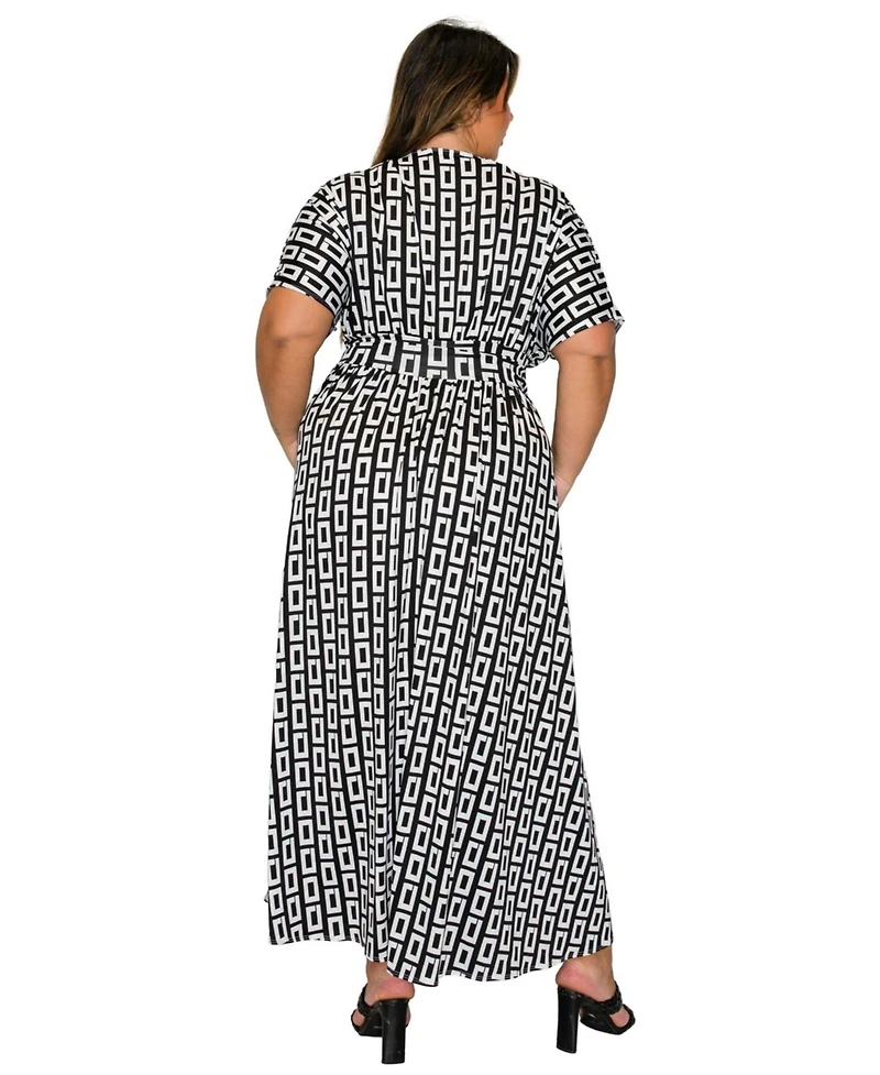 L I V D Plus Bellano Empire Waist Dress