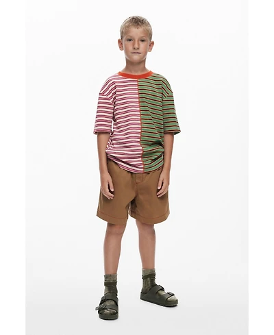 Desigual Boys Boys's Two-tone striped T-shirt