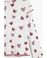 Desigual Girls Girls's Long-sleeve T-shirt with hearts