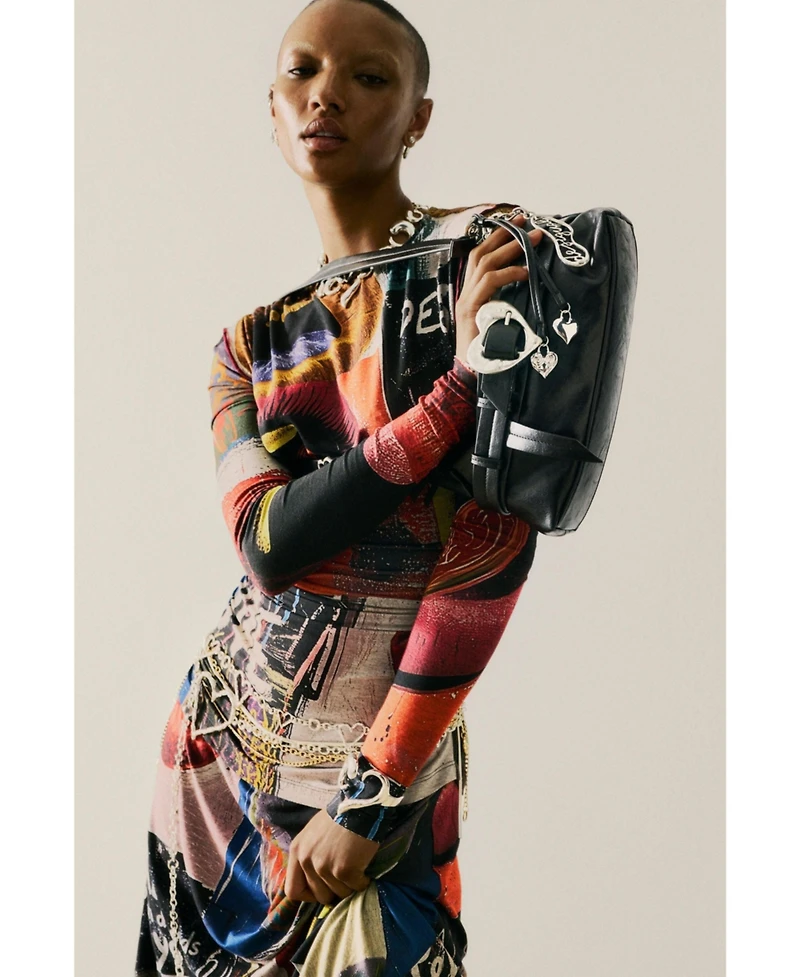 Desigual Women's Printed Dress With Lips