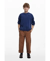 Desigual Boys Boys's Cable knit sleeve sweatshirt