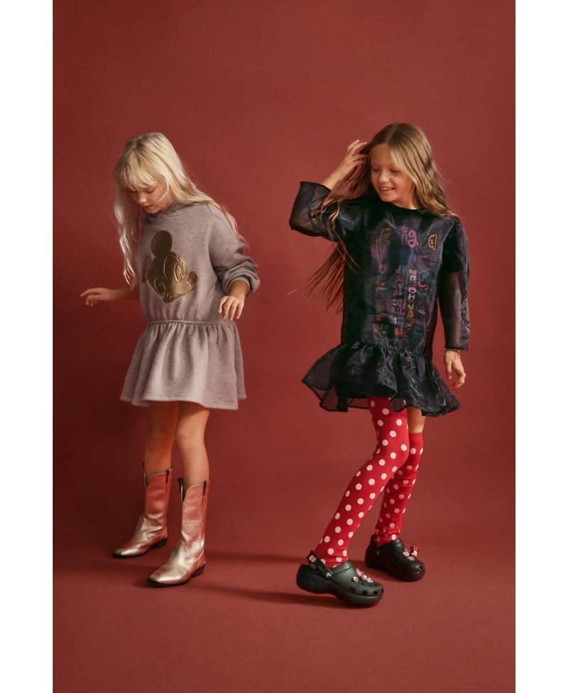 Desigual Girls Girls's 3/4 sleeve dress with lettering