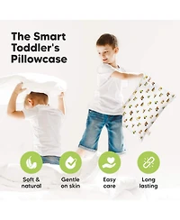 KeaBabies Toddler 2-Pack Pillowcases for 13x18 Pillow, Organic Cotton Pillow Case Cover for Sleeping, Soft & Durable