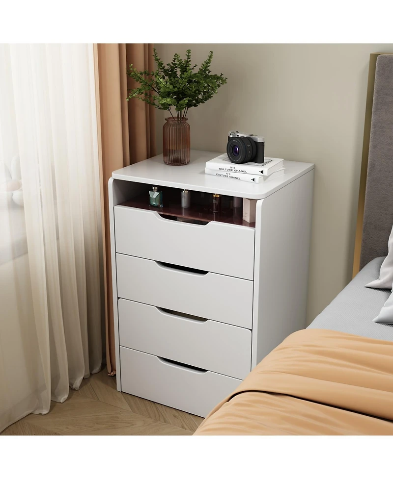 Streamdale 3-in-1 Makeup Vanity with Plip Top Mirror & 3 Drawers