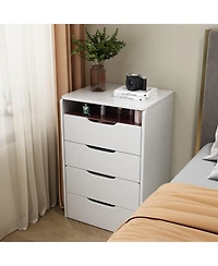 Streamdale 3-in-1 Makeup Vanity with Plip Top Mirror & 3 Drawers