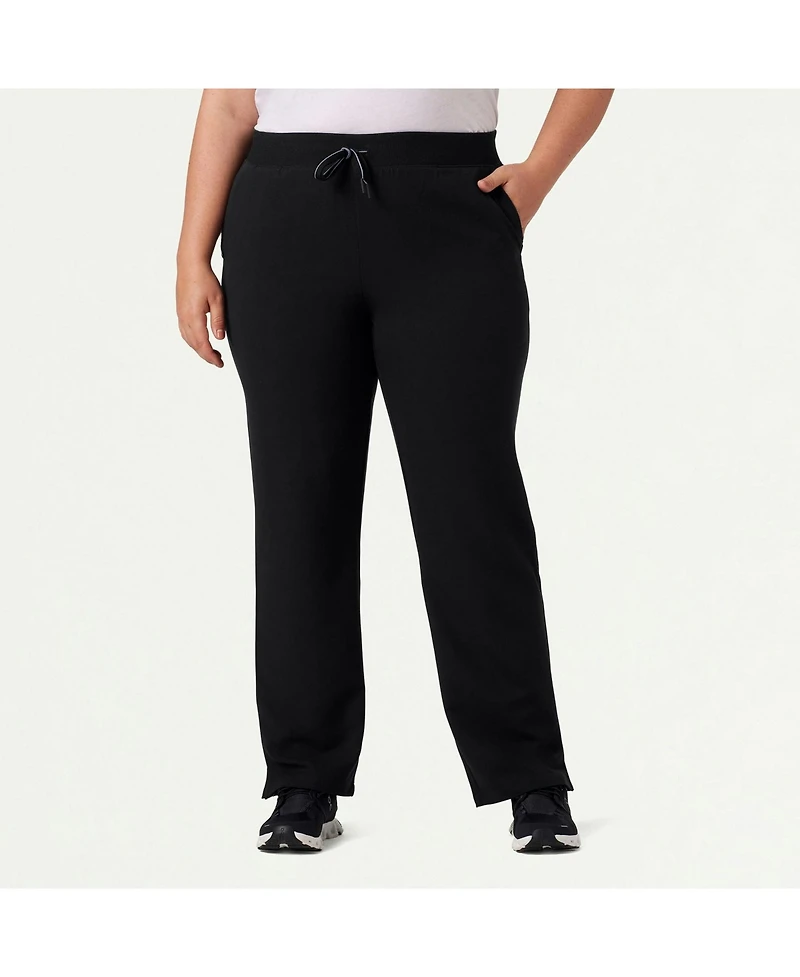 Jaanuu Petite Womens's Xenos 5-Pocket Classic Mid-Rise Scrub Pant