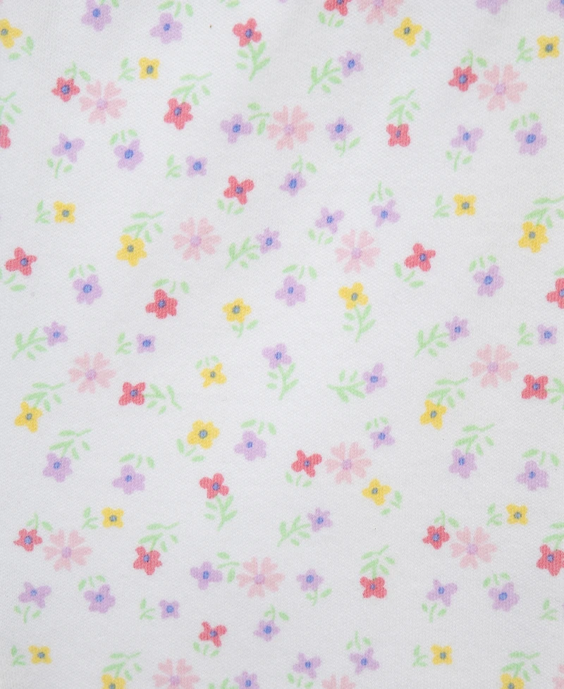 Little Me Baby Girls' Bunny Printed Bodysuit, Leggings and Headband, 3-Piece Set