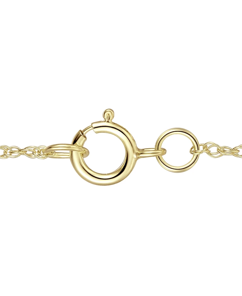 Macy's Sapphire (1 ct. t.w.) And Diamond (1/20 Pendant Necklace 14k White Gold (Also Available Emerald & Ruby)