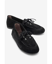 Forever & Always Shoes Lorven Leather Lace Up Loafer (Women)