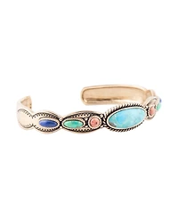 Barse Concho Colorful Golden Cuff Bracelet