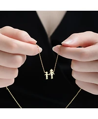 GiGiGirl 14K Gold Plated Family Themed Necklace
