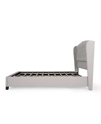 Streamdale Furniture Modern Upholstered Queen Platform Bed