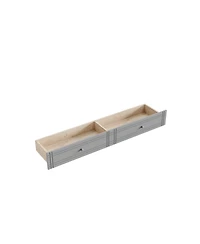 Streamdale Furniture Full Multifunctional Bunk Bed with Desk and Bookshelves, Drawers, Gray