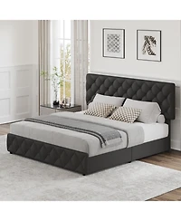 gaomon Easy Assembly Queen Bed Frame Space Saving, for Living Room