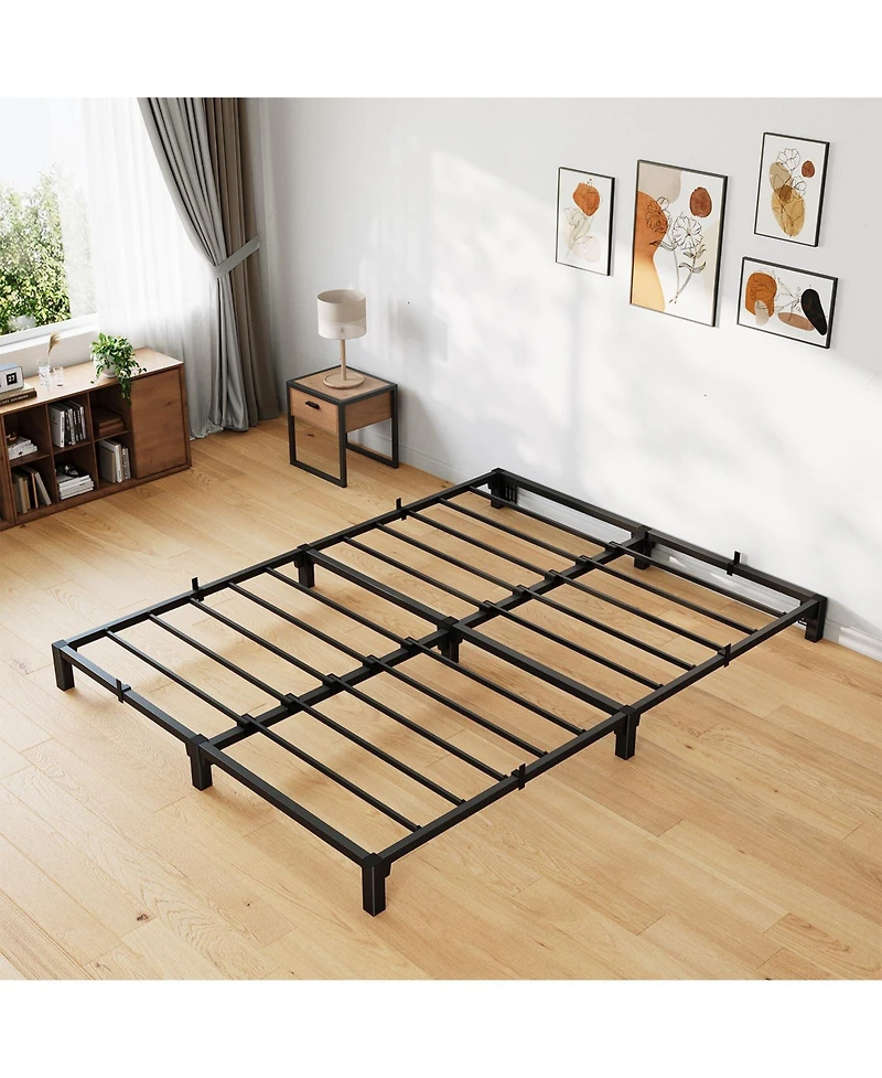 gaomon 8 Inch Queen Bed Frame, Heavy Duty Metal Platform Bed Frame with Durable Iron Slat Support and Legs
