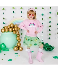 Sweet Wink Baby Girls Rainbow Sequin Patch Sweatshirt