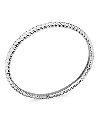 Devata Twisted Rope Bangle Bracelet in Rhodium Plated Sterling , Size