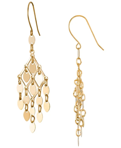 Macy's Chandelier Dangler Earrings in Gold