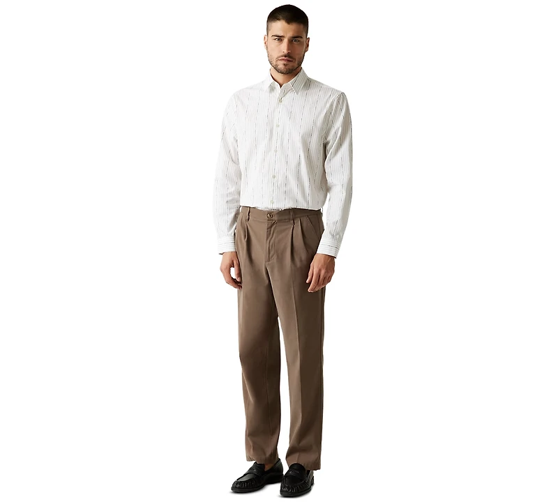 Guess Men's Vertical Striped Long-Sleeve Shirt