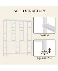 gaomon 15-Drawer Modern Tall Dresser, 48" Fabric Storage Chest, Steel Frame, Wood Top, Bedroom, Closet, Living Room