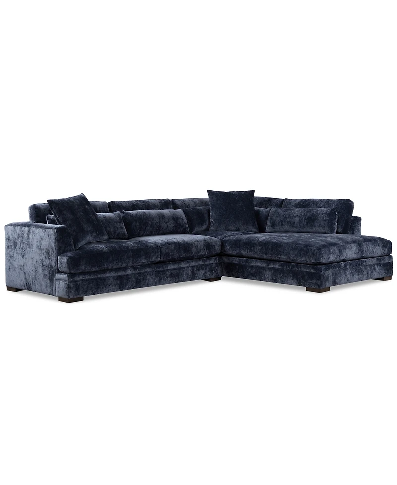 Furniture Triana 2-Pc. Fabric Chaise Sectional Sofa