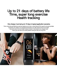 ruxing smart Amoled Health Smart Band: Hd Display + Bluetooth + Full Health Monitoring