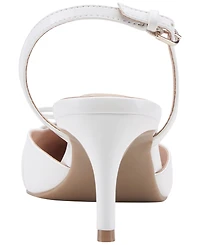 Bandolino Women's Pracen Bow Pointy Toe Slingback Pumps