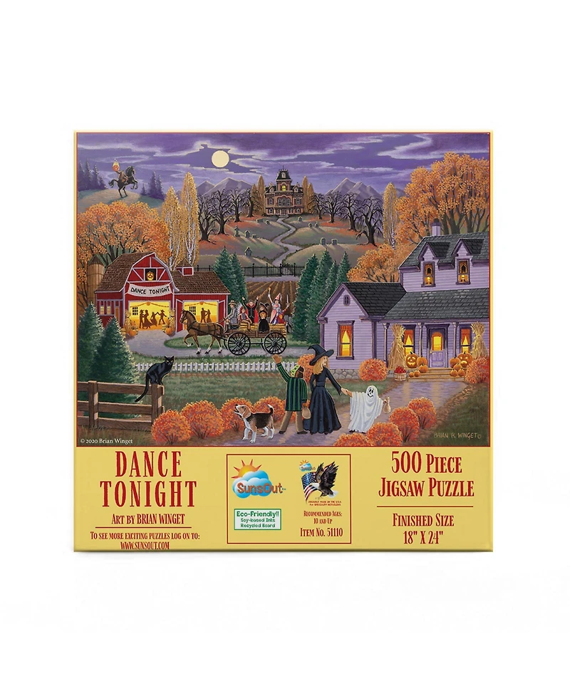 SunsOut Dance Tonight 500 piece Jigsaw Puzzle for Adults Halloween