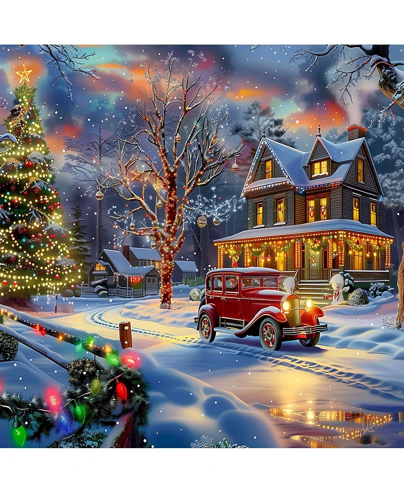 Family Time at Christmas 500 piece Jigsaw Puzzle for Adults Christmas