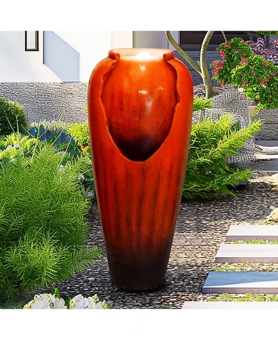 Sunjet 30.7" High Modern Concrete Water Fountain