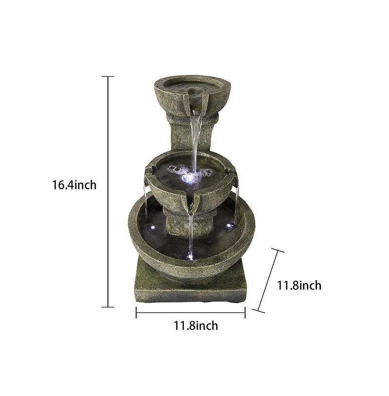 SunJet Outdoor Waterfall Fountain