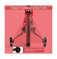 Artudatech 18-Inch Kids Bike for Ages 6-10 with Removable Training Wheels & Dual Brakes for the 2-Wheel Journey